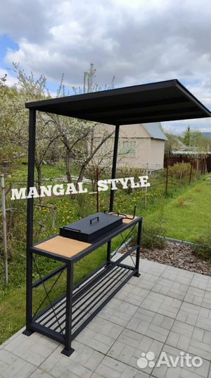 Мангал в стиле лофт