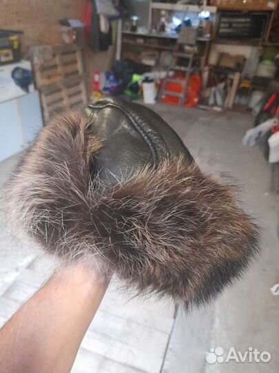 Шапка ушанка мужская норка