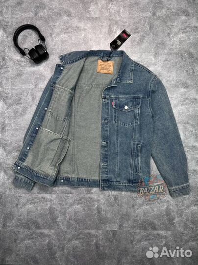 Джинсовая куртка levis винтажная blue