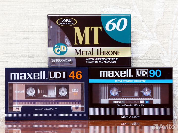 Аудиокассеты Track, Maxell, Hitachi