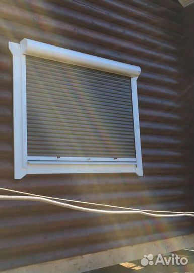 Рольставни коричневые 1500*1000