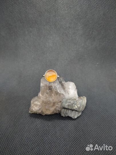 Кольцо сердолик