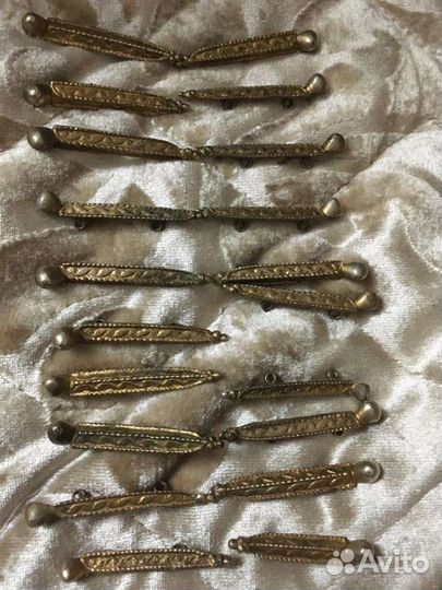 Бронзовые старинные нагрудники