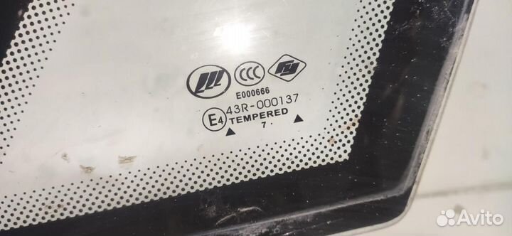 Стекло кузовное заднее правое Lifan Breez