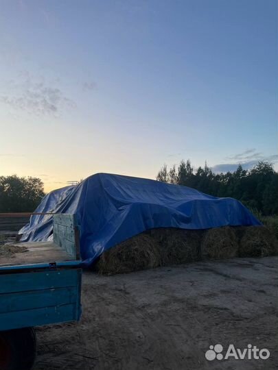 Сено в рулонах