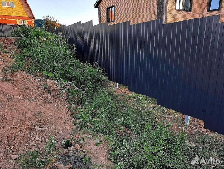 Забор из профлиста