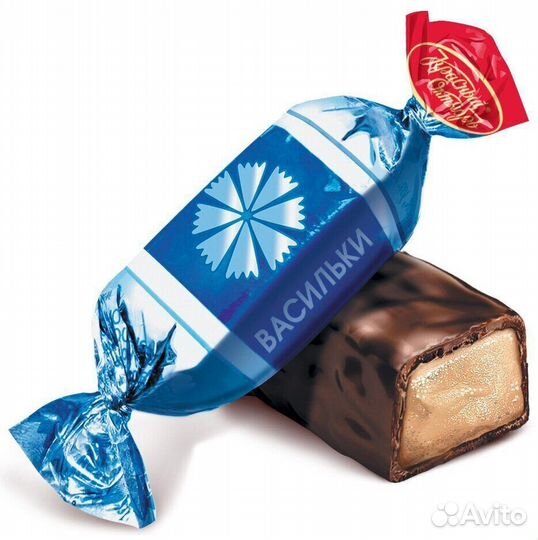 Конфеты шоколадные Васильки Красный Октябрь 250г