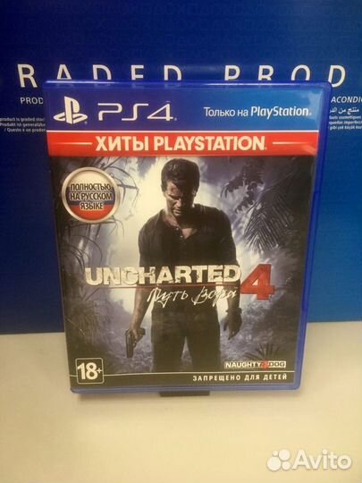 PS4 Uncharted 4 Путь вора Хиты PlayStation 2018 FR