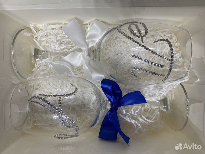 Бокалы со стразами