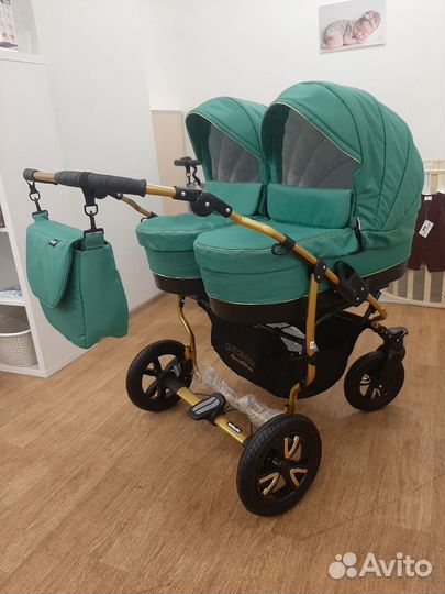 Коляска для двойни Mikado, узкая