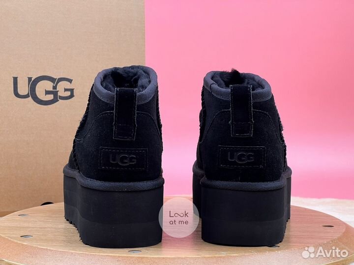 Угги женские Ugg Classic Ultra Mini Platform Black