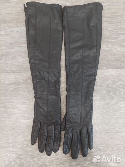 Перчатки женские кожаные