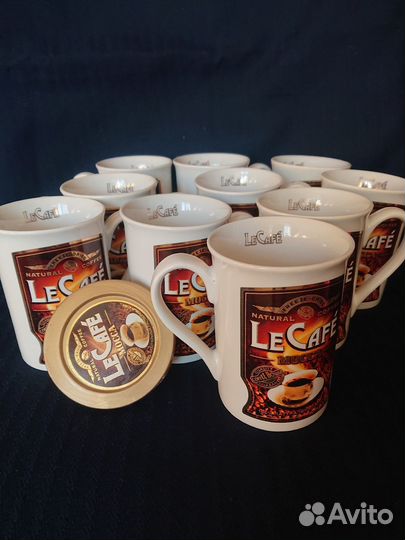 Кружки Le Kafe. 10 штук