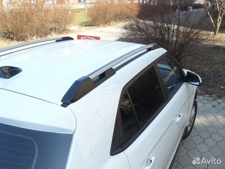 Рейлинги на крышу Хендай Крета, серые