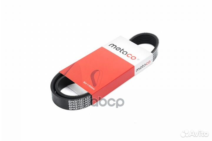 Ремень поликлиновой 6PK875elast metaco