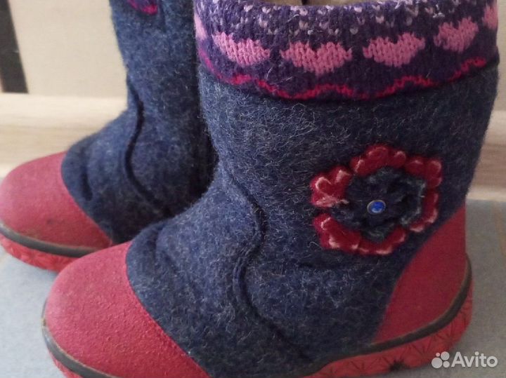 Зимние валенки для девочки 5-7 лет