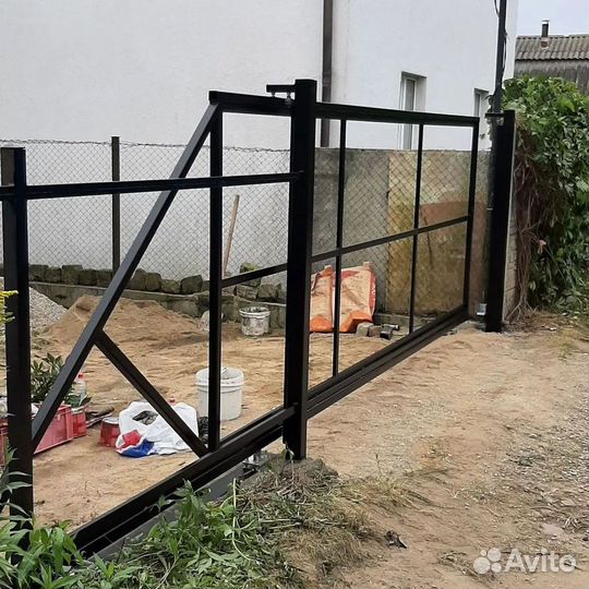 Готовые каркасы откатные ворот
