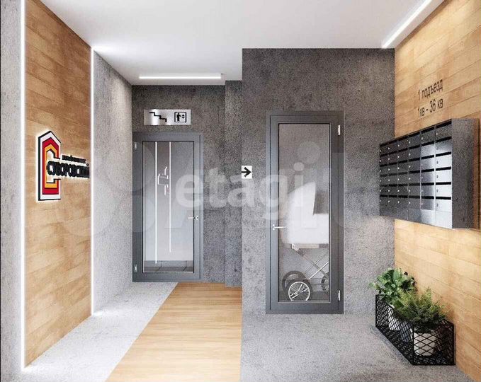 3-к. квартира, 54,3 м², 4/13 эт.