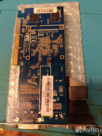 Видеокарта AGP 256Mb NV GF6200A пассив
