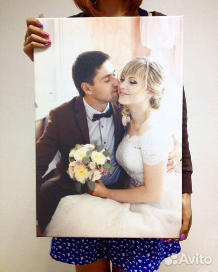 Портрет на холсте по фото на 23 февраля