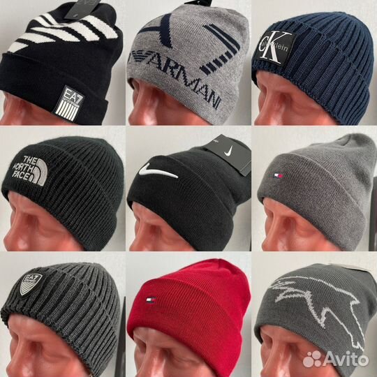 Шапки EA7, Boss, Tommy, Paul Shark, Nike