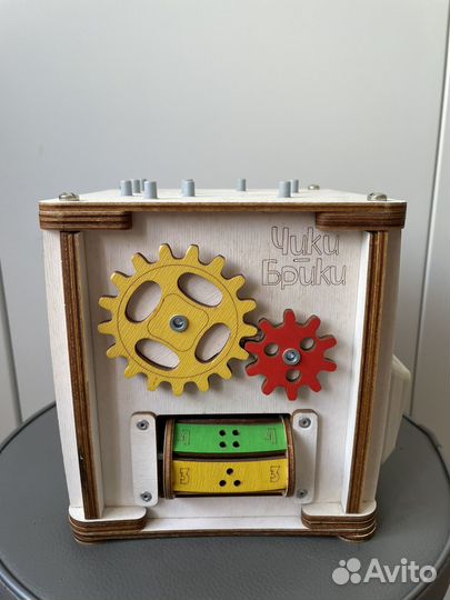 Бизикуб деревянный