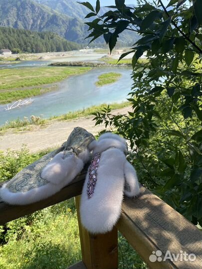 Варежки норковые