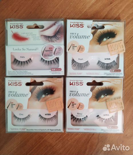 Новые накладные ресницы Kiss.Разные длина и форма