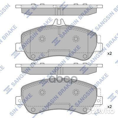 Колодки торм.дисковые Hi-Q MB GLK (X204) 08- (D