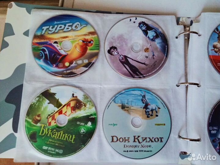DVD-диски. Мультфильмы. Фильмы. 96 штук
