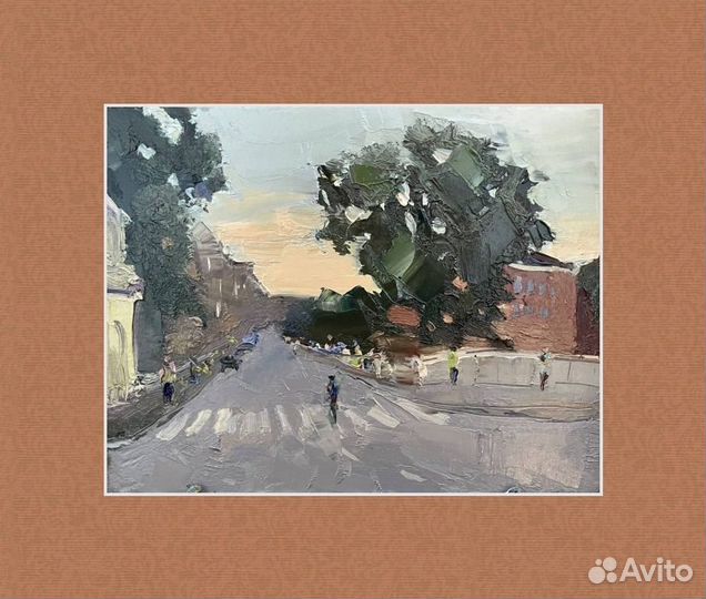 Картина маслом городской пейзаж Санкт-Петербург