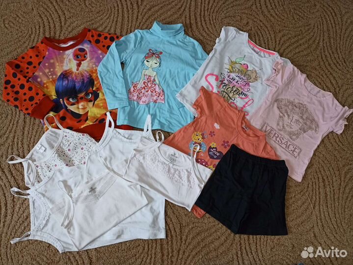 Вещи для девочки пакетом, р. 128