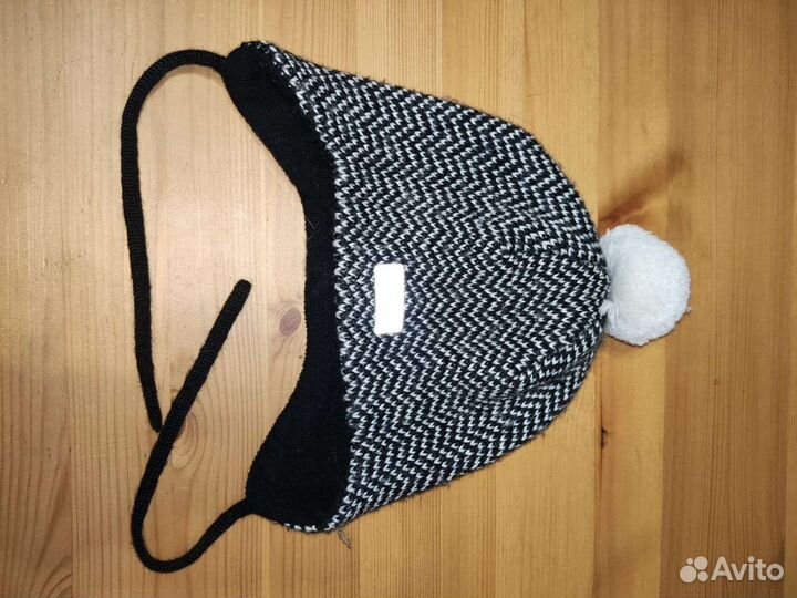 Шапка зимняя шерстяная шлем zara