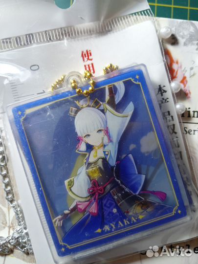 Двойные акриловые брелки геншин импакт