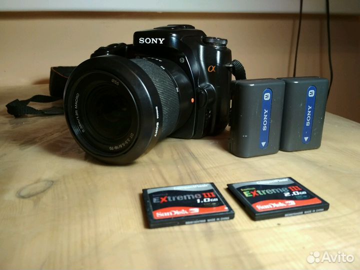 Sony A100+Вспышка+Аксессуары