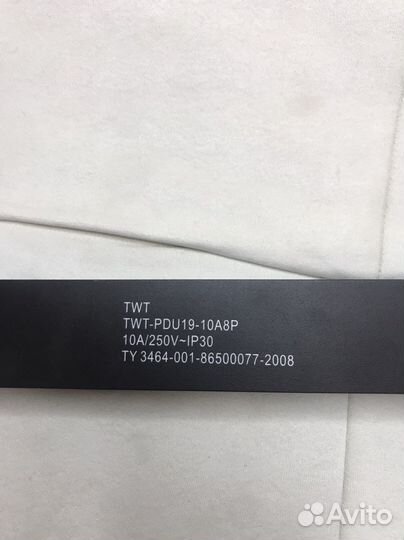 Блок розеток в стойку TWT-PDU19-10A8P