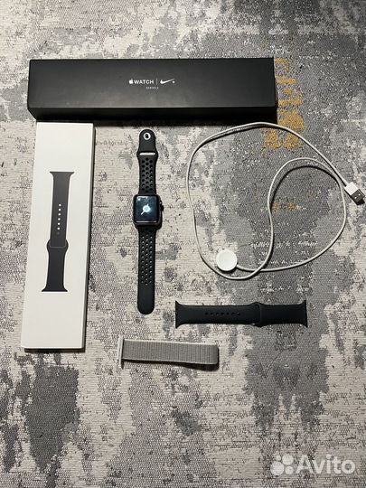 Часы apple watch 3 42mm nike