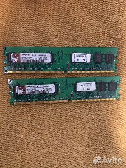 Оперативная память kingston DDR2 2Gb 800Mhz