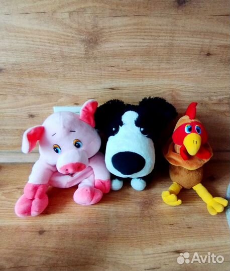 Мягкие игрушки чистые 8 штук