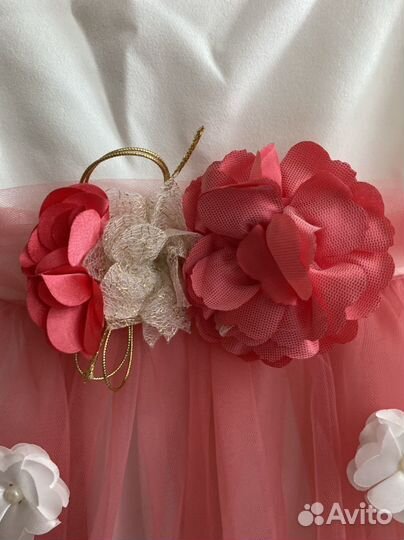 Платье нарядное пышное для девочки 92