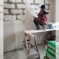 Шпатлевка стен, штукатурка, обои, покраска, Рязань