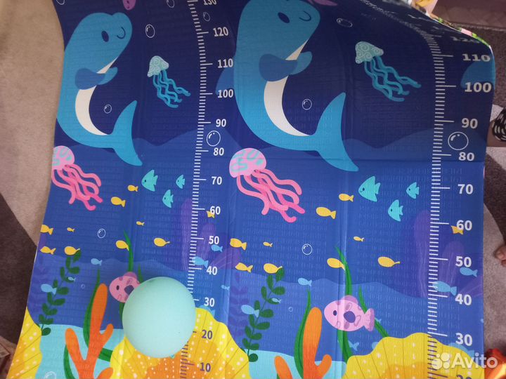 Детский коврик для ползания раскладной