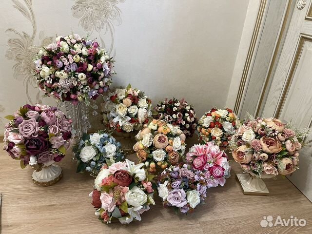 Букет с искусственными цветами