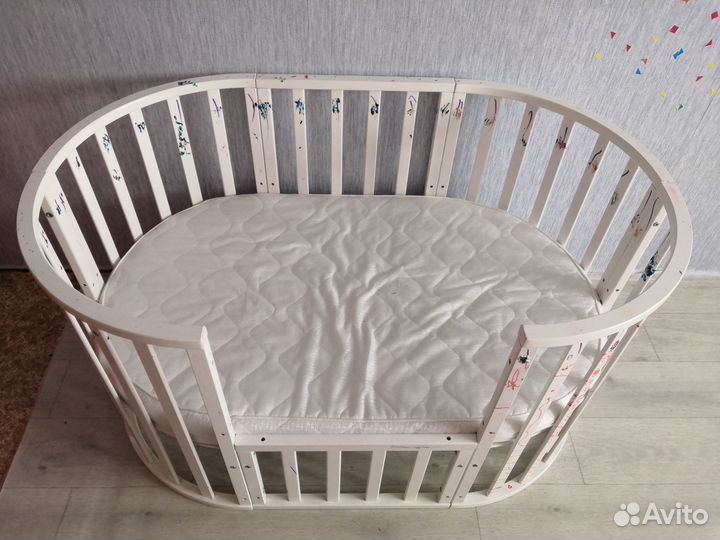 Детская кроватка 6в1 кровать трансформер