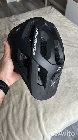 Шлем велосипедный взрослый Rockrider ST 500 чёрный