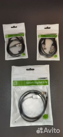 Магнитный кабеля Ugreen USB C/Micro/360