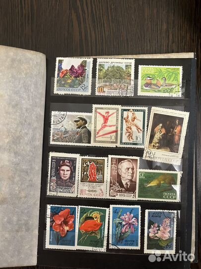 Коллекция марок с альбомом