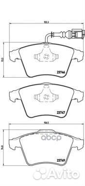 Колодки тормозные дисковые передн VW: multivan