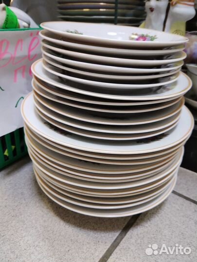 Набор тарелок Дулево. 1992г