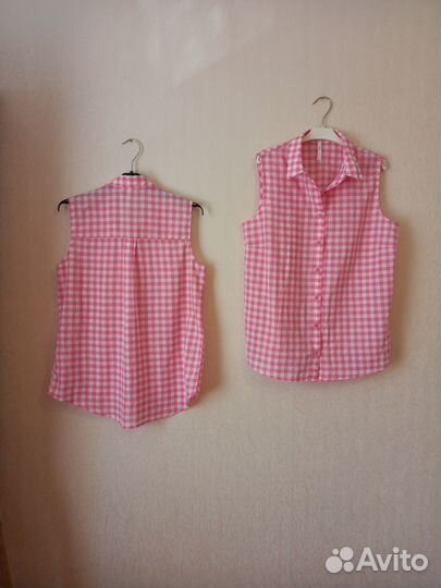 Блузка летняя без рукавов 46-48 хлопок, Турция